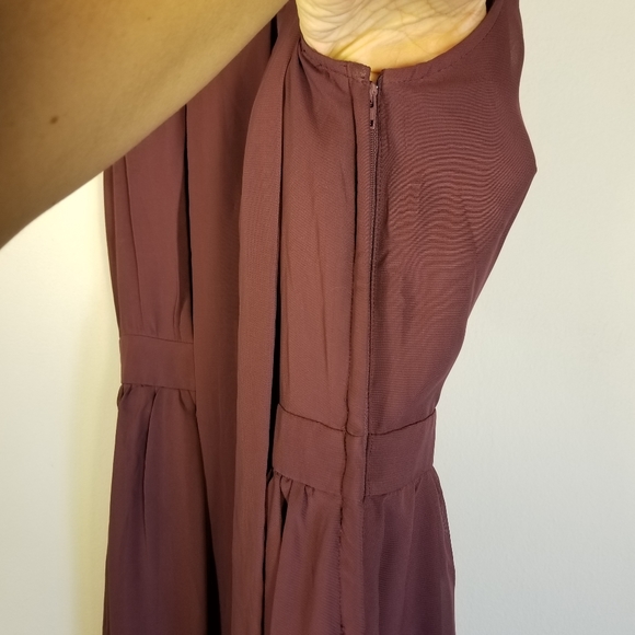MODCLOTH Give it Timeless A-Line Aubergine Dress S - Picture 8 of 16